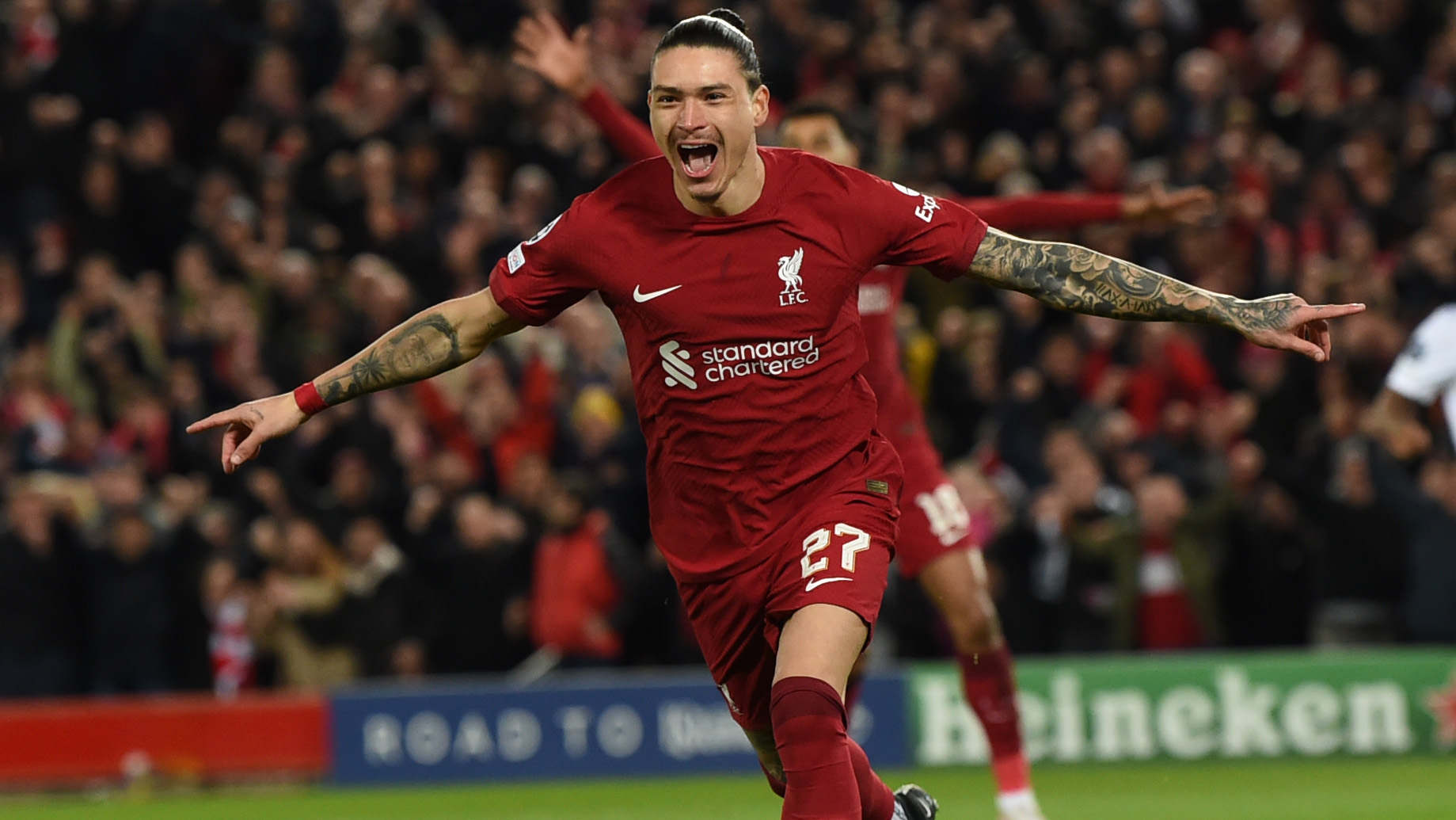 WATCH: Darwin Nunez scores incredible flicked goal vs Real Madrid and electrifies Anfield! | Goal.com