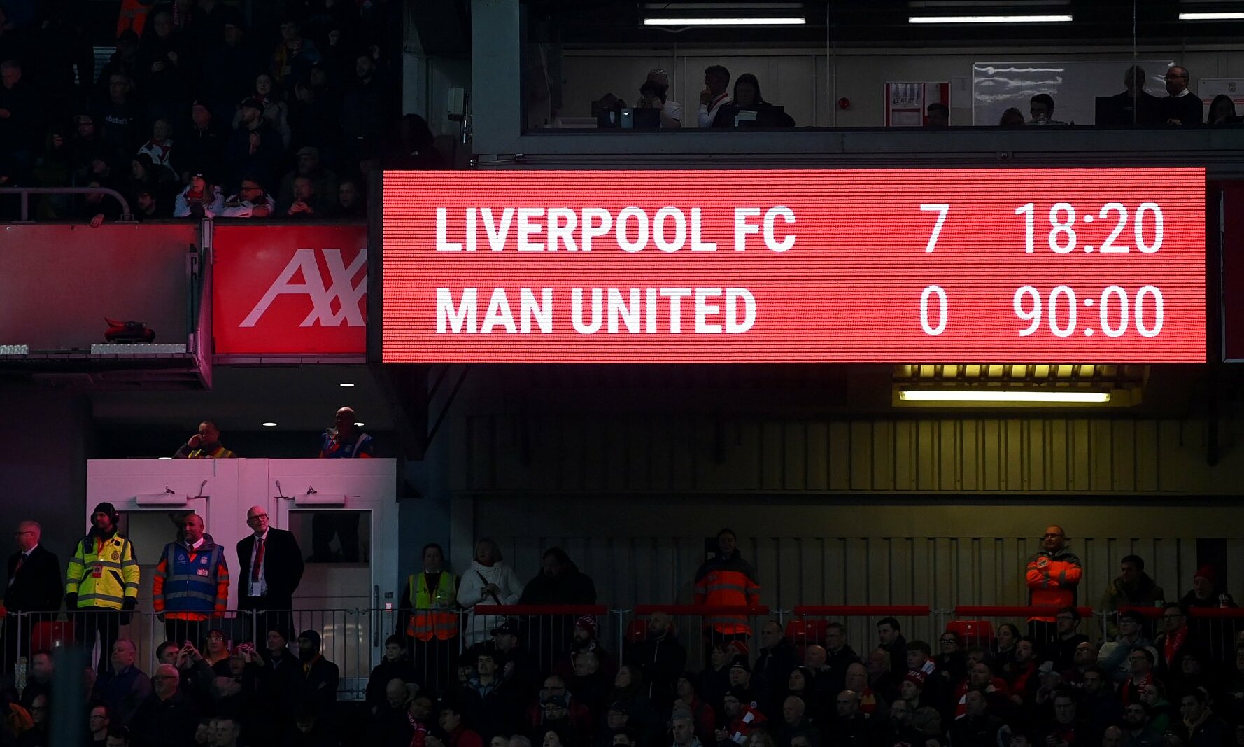 Kết quả] Liverpool 7-0 Man Utd - vòng 26 Ngoại hạng Anh